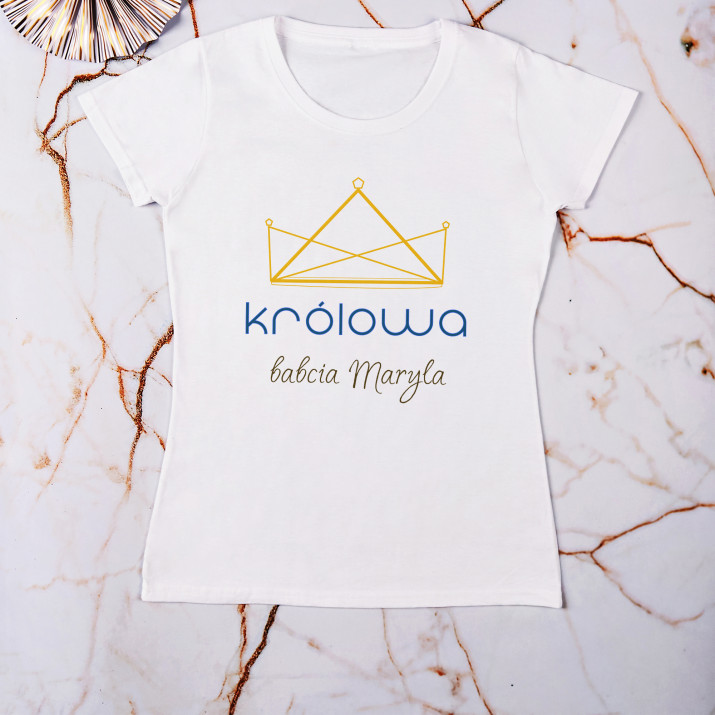 Królowa babcia - Koszulka damska z nadrukiem